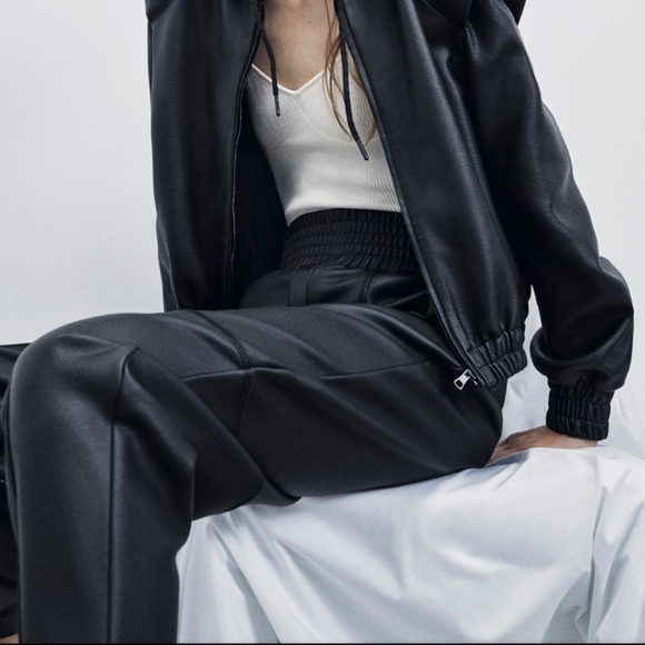 ZARA Coated Pants - Picture 1 of 6